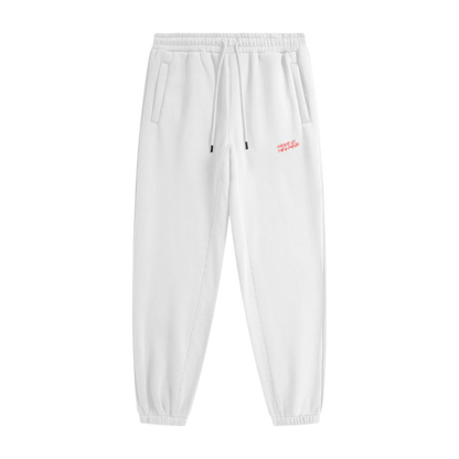Sher-E-Panjab Fleece Joggers - White