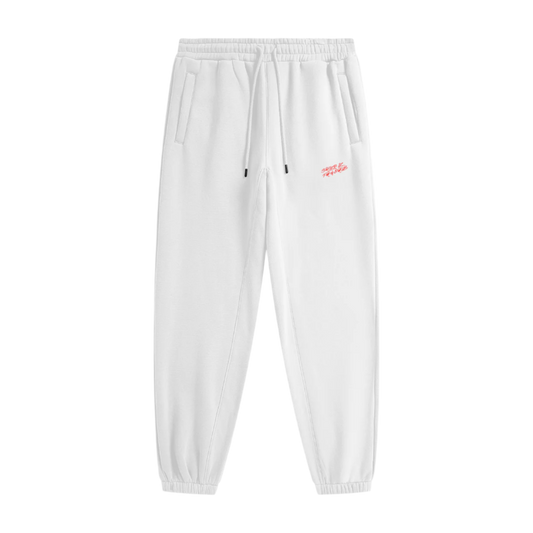 Sher-E-Panjab Fleece Joggers - White